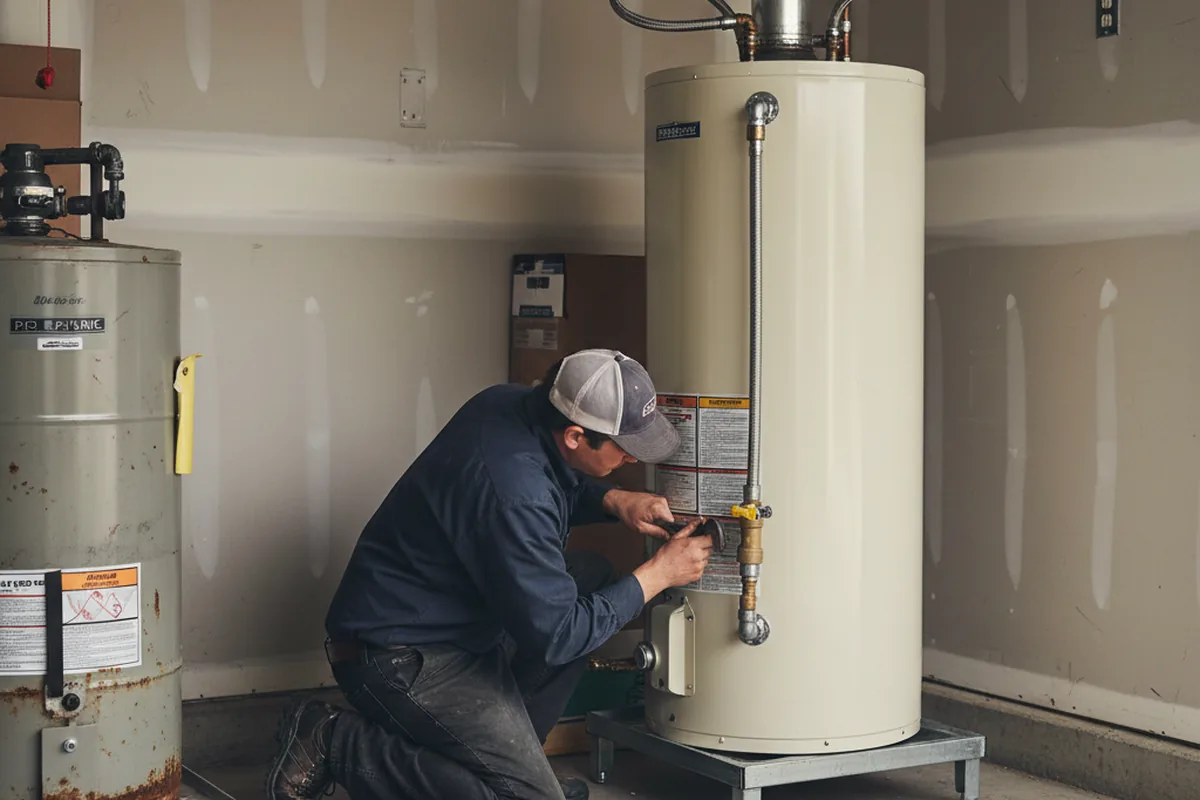 Water heater and shutoff valve replacement in Sagaponack